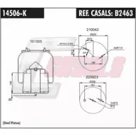 Пневмобаллон CASALS J4PTMEO B2463 XW77 CV 1268866257