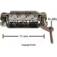 Диодный мост генератора WAI IMR7139 1269552771 TA1XB4 MWQIS 5