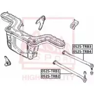 Рычаг подвески ASVA XJ 1OKL9 0525-TRB1 Mazda Tribute (EP) 1 Внедорожник 3.0 V6 AWD 203 л.с. 2004 – 2008