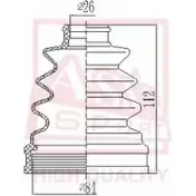 Пыльник шруса ASVA ASBT-107 Toyota RAV4 (XA10) 1 Кроссовер 2д 6SO WGAF