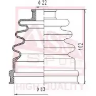 Пыльник шруса ASVA ASBT-116 CY EDLZ 1269707987