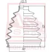 Пыльник шруса ASVA PT81C 2P ASBT-163 1269708167