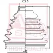 Пыльник шруса ASVA ASBT-257 OA PFSS 1269708667