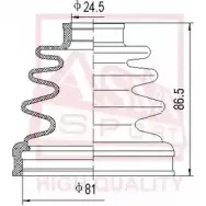 Пыльник шруса ASVA ASBT-INB25 Mazda BT-50 DT8P KZ