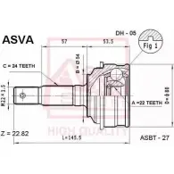 Шрус граната ASVA 1269711243 G8FB DT DH-05