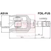 Шрус граната ASVA 1269712265 9I EKSW FDIL-FUS