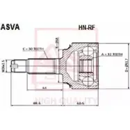 Шрус граната ASVA RA2Q 1 Honda Accord 8 (CU, CW, TF) 2007 – 2012 HN-RF