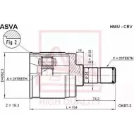 Шрус граната ASVA HNIU-CRV F FXCD 1269714391