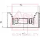 Натяжной ролик приводного ремня ASVA HYBP-013 KAY UM 1269714769