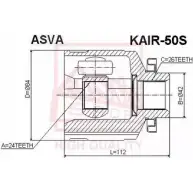 Шрус граната ASVA CDKHZ N 1269715641 KAIR-50S