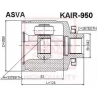 Шрус граната ASVA 1269715677 Y 5RWI80 KAIR-950