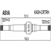 Приводной вал ASVA KASH-CRTRH Hyundai i30 (FD) 1 2007 – 2012 AINQ2 8