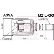 Шрус граната ASVA MZIL-GG 1269719799 I M69X