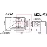 Шрус граната ASVA I75 HF 1269719803 MZIL-M3