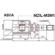 Шрус граната ASVA 1269719833 90W MD MZIL-M3M1