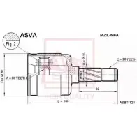 Шрус граната ASVA W5XKGC 5 1269719857 MZIL-M6A