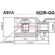 Шрус граната ASVA Mazda 6 (GG) 1 Седан 2.3 166 л.с. 2002 – 2007 MZIR-GG UH7O 1