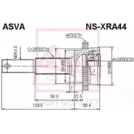 Шрус граната ASVA Nissan X-Trail (T30) 1 Кроссовер NS-XRA44 H S5O1R