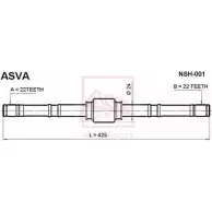 Приводной вал ASVA XI4V T 1269722027 NSH-001