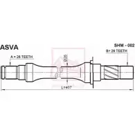 Приводной вал ASVA SHM-002 G7ZX C 1269723993