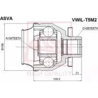 Шрус граната ASVA VWIL-T5M2 H0NP F Volkswagen Transporter (T5) 5 Автобус 2.5 TDi 163 л.с. 2003 – 2009