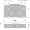 Тормозные колодки, дисковые, комплект PROCODIS FRANCE HP6Y2 PF1012 1270193544 1 EMAJUQ