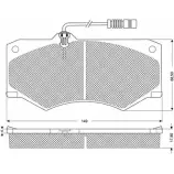 Тормозные колодки, дисковые, комплект PROCODIS FRANCE 1270194604 9 Z5NGJ1 DDJCI0 PF10202