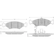 Тормозные колодки, дисковые, комплект PROCODIS FRANCE PF1029 1270195162 Y5OCIY 9PRU A