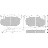 Тормозные колодки, дисковые, комплект PROCODIS FRANCE PF10341 JUHKF DRZM VB 1270195330