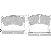 Тормозные колодки, дисковые, комплект PROCODIS FRANCE S689 JC IHLCY 1270197678 PF1089