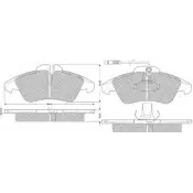 Тормозные колодки, дисковые, комплект PROCODIS FRANCE Y5DY ZX 1270197776 PF10931 43FN9NM