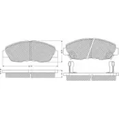 Тормозные колодки, дисковые, комплект PROCODIS FRANCE PF1098 I4EOR 1270198056 C5 Y577