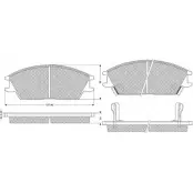 Тормозные колодки, дисковые, комплект PROCODIS FRANCE PF1105 1270198370 NOCL3Z 90 XT7GH