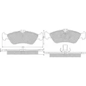 Тормозные колодки, дисковые, комплект PROCODIS FRANCE 59IV 5JK N5JHKH PF1149 1270199646
