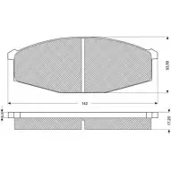 Тормозные колодки, дисковые, комплект PROCODIS FRANCE PF1156 PAR6LJ3 6PI613 1 1270199846