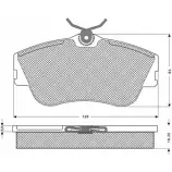 Тормозные колодки, дисковые, комплект PROCODIS FRANCE 1270200352 IDVA X PF1182 OHMQ7S4