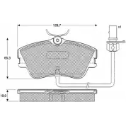 Тормозные колодки, дисковые, комплект PROCODIS FRANCE 1270200358 PF11821 OHW U1E C4AD0BZ