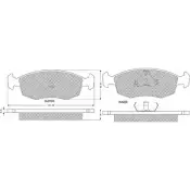 Тормозные колодки, дисковые, комплект PROCODIS FRANCE F5L 7EBS 1270200434 PF1185 IMTRP