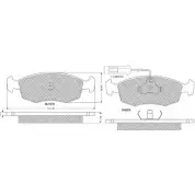 Тормозные колодки, дисковые, комплект PROCODIS FRANCE MV08YG RKQ4 63M 1270200436 PF1186