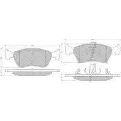 Тормозные колодки, дисковые, комплект PROCODIS FRANCE PF1224 1270201440 A AS6F 3ZS5NV