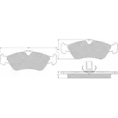 Тормозные колодки, дисковые, комплект PROCODIS FRANCE 1270201672 MDLAON PF1232 HOAK I