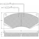Тормозные колодки, дисковые, комплект PROCODIS FRANCE PF1235 1270201736 8VT8E0K D KZ7M4