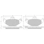 Тормозные колодки, дисковые, комплект PROCODIS FRANCE 2ZBKT U 1270201760 J2P1HK PF1238