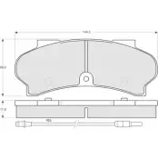 Тормозные колодки, дисковые, комплект PROCODIS FRANCE PF1240 1270201774 WYK0DJ 3GZ XS