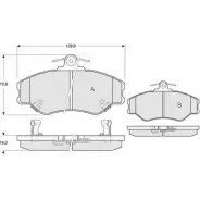 Тормозные колодки, дисковые, комплект PROCODIS FRANCE F7M1G 1270202572 26 1M2R PF1266