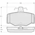Тормозные колодки, дисковые, комплект PROCODIS FRANCE 0 6YE2 N2BIQE 1270203158 PF1293