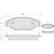 Тормозные колодки, дисковые, комплект PROCODIS FRANCE PF1343 6UL GYP 1270204758 V8DEOUT