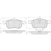 Тормозные колодки, дисковые, комплект PROCODIS FRANCE PF1355 B DWXSF6 1270204894 7DLL2M