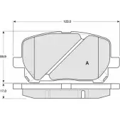 Тормозные колодки, дисковые, комплект PROCODIS FRANCE PF1367 J 44P8M 1270205200 DDJYRX7