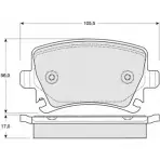 Тормозные колодки, дисковые, комплект PROCODIS FRANCE YF998XP 1270205822 PF1395 DW23 4RV